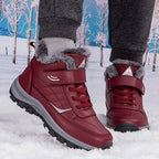 Damen isolierte Winterstiefel mit praktischem Klettverschlusssystem R&B