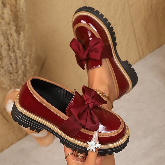 Damen Elegante und komfortable Slipper mit Schleifen-Applikation R&B