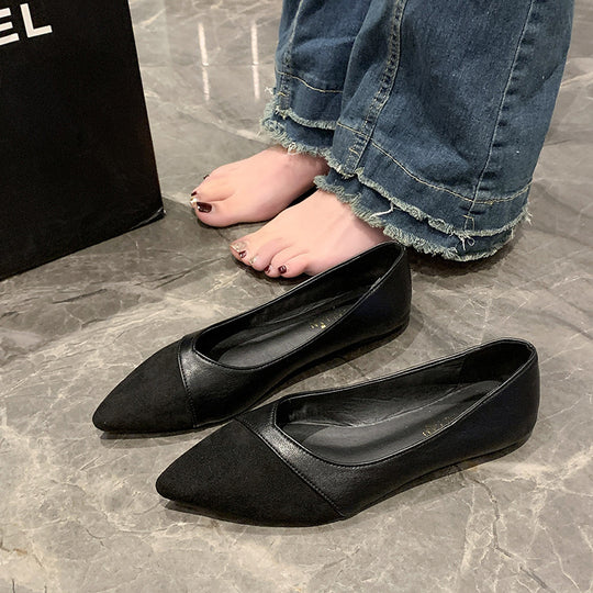 Damen nan spitze Schlupfhalbschuhe im Materialmix mit ergonomischem Komfortfußbett und flexibler Profillaufsohle R&B
