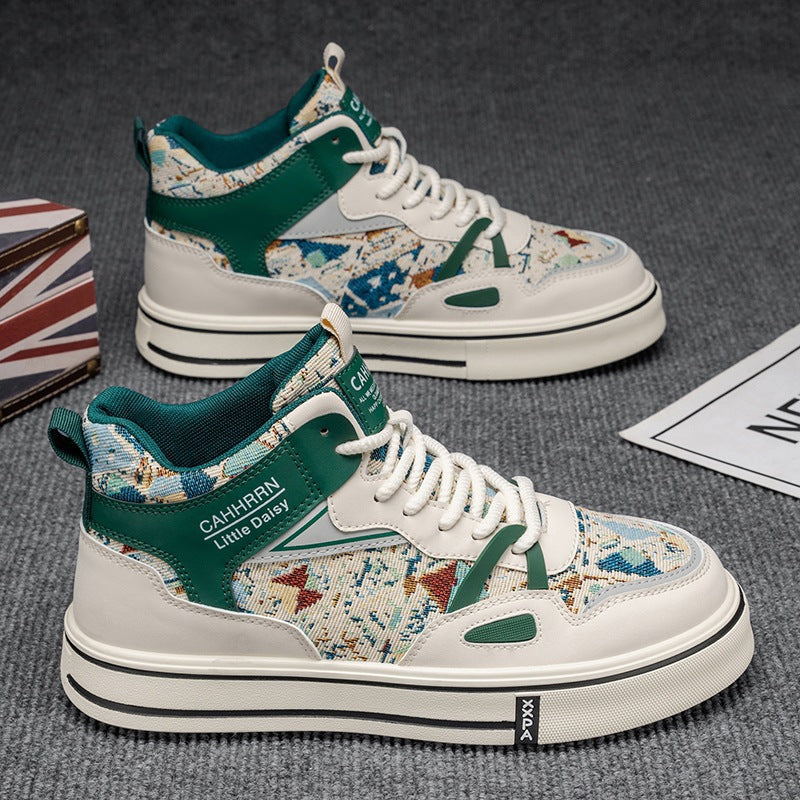 Damen Sportliche High-Top Sneakers mit atmungsaktivem Obermaterial und dämpfender Sohle R&B