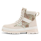 Damen modische Wanderstiefel mit robustem Obermaterial und rutschfester Sohle