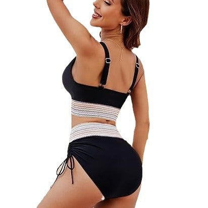 Damen Hochtaillierter Bikini mit elastischem Design R&B