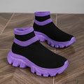 Damen Atmungsaktive Slip-On Sneakers mit luftdurchlässiger Strick-Oberfläche und flexibler Sohle