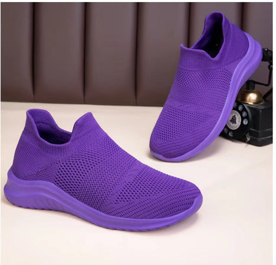 Unisex nan atmungsaktive Strick-Schlupfsneaker mit ergonomischem Memory-Fußbett R&B