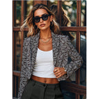 Damen Blazer mit modischem Paisleymuster und tailliertem Schnitt R&B