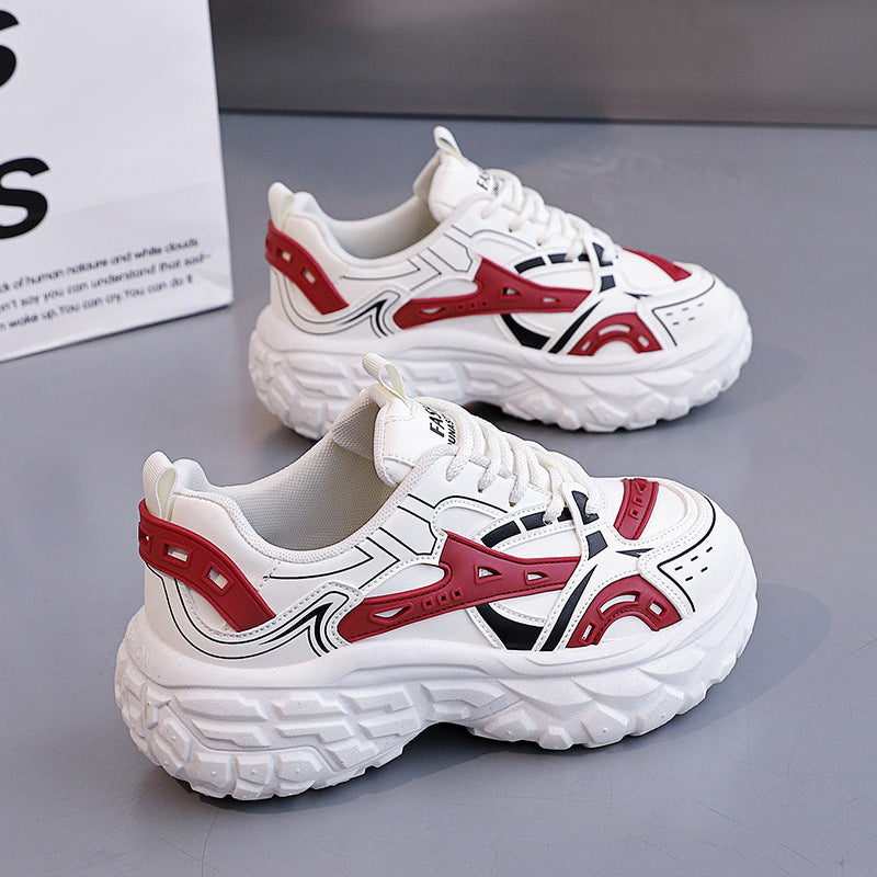 Damen Sportliche Chunky Sneakers mit atmungsaktivem Obermaterial und modernem Design R&B