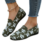 Damen Casual Slip-On Schuhe mit frechem Totenkopf-Design R&B