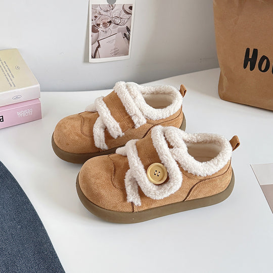 Damen Sneakers mit kuscheligem Innenfutter und praktischen Knopfakzenten R&B