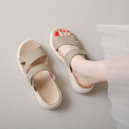 Damen Riemensandalen mit verstellbarem Schnallenverschluss R&B