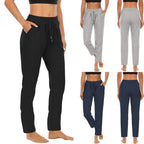 Damen bequeme Freizeithose mit elastischem Bund und seitlichen Taschen R&B