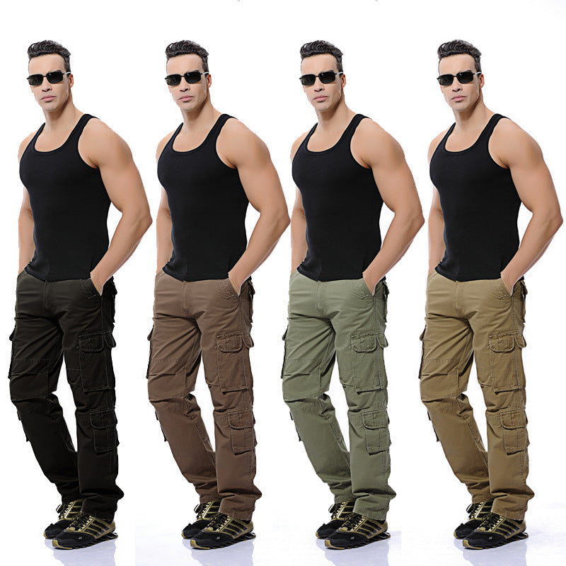 Herren Multifunktionale Cargo-Hose mit verstellbarem Bund und zahlreichen Taschen R&B