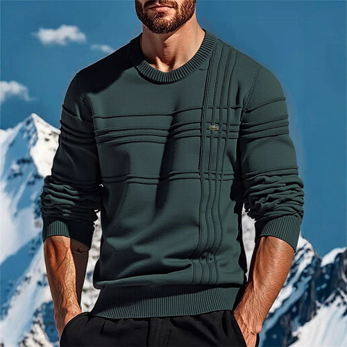 Herren stylischer Strickpullover mit einzigartigen Texturdetails R&B