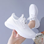 Damen Sportliche Freizeitsneaker mit atmungsaktiven Mesh-Einsätzen und dämpfender Sohle R&B