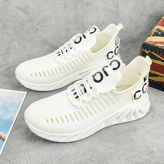 Damen Sportliche Strick-Sneakers mit Flexiblem Dämpfungssystem R&B