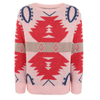 R&B | Geometrischer Strickpullover Mit Modernem Look
