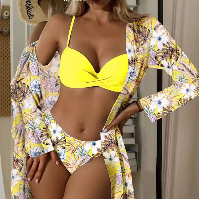 Damen Strandkimono mit floralem Muster R&B