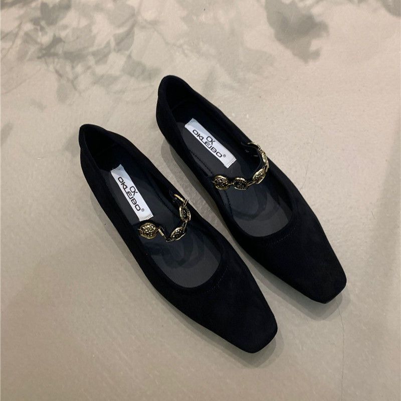 Damen elegante Ballerinas mit modischem Riemchen R&B