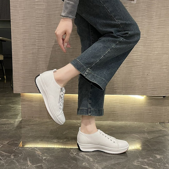 Damen modische Sneakers mit praktischem Reißverschluss und atmungsaktivem Obermaterial R&B