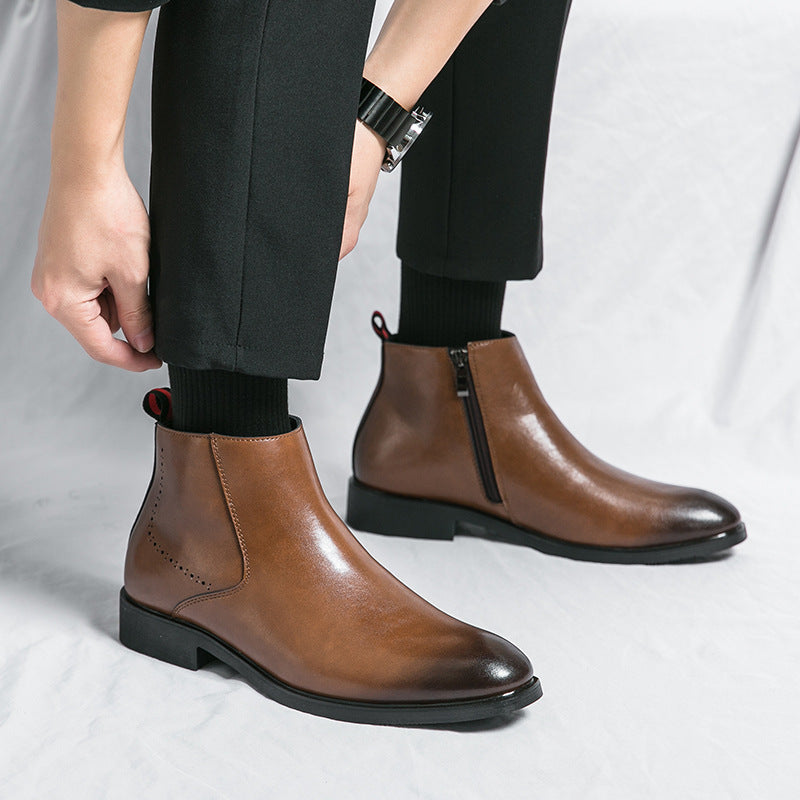 Damen Elegante Stiefeletten mit seitlichem Reißverschluss und bequemer Innensohle R&B