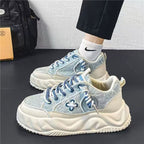 Damen Modische Sneakers mit dämpfender Laufsohle und auffälligem Design