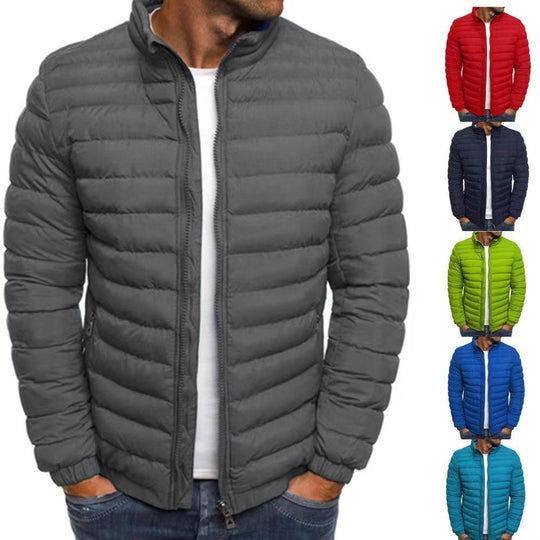Herren leichte Steppjacke mit hohem Kragen und optimaler Isolierung R&B