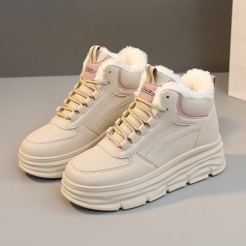 Damen High-Top Sneakers mit warmem Innenfutter und dämpfender Sohle R&B