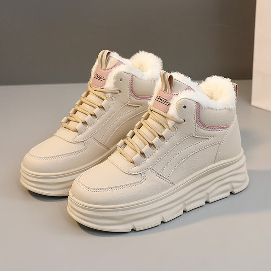 Damen High-Top Sneakers mit warmem Innenfutter und dämpfender Sohle R&B