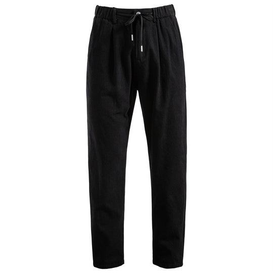 Damen lockere Baumwollhose mit verstellbarem Bund R&B