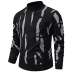 Herren modischer Sweatpullover mit einzigartigem grafischem Muster