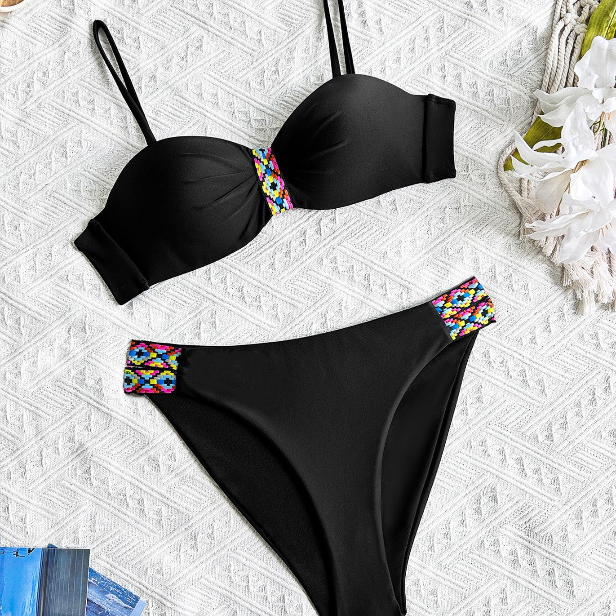 Damen Bikiniset mit verzierten Details R&B