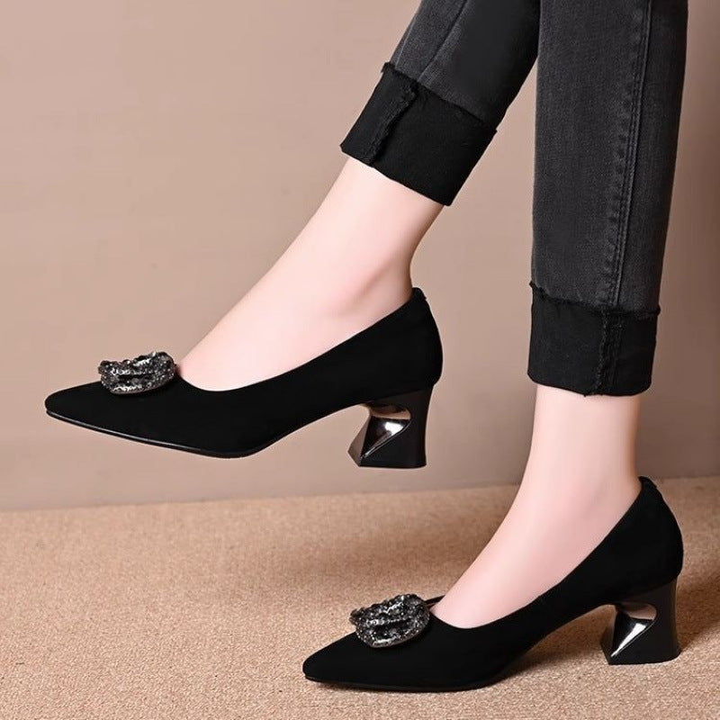 Damen Elegante Pumps mit Schmuckapplikation R&B