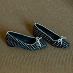 Damen Ballerinas mit klassischem Punktedesign und flexiblem Komfortfußbett R&B