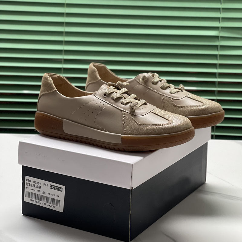 Damen Sportliche Sneaker mit eleganten Suede-Elementen