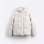 Herren gesteppte Winterjacke mit abnehmbarer Kapuze und isolierender Fütterung Hedi-Mode