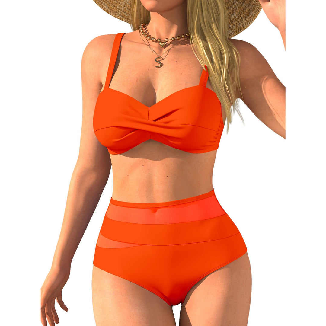 Damen Hochtaillierter Bikini mit modischem Twist R&B