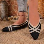 Damen Elegante und luftige Ballerinas mit atmungsaktivem Netzmaterial R&B