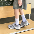 Damen Sportliche Sneakers mit atmungsaktiver Mesh-Oberfläche und robustem Profil R&B