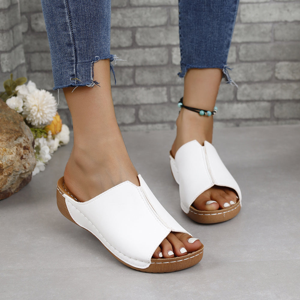 Damen Exklusive Slip-On Pantoletten mit modischem Schnitt und atmungsaktivem Obermaterial R&B