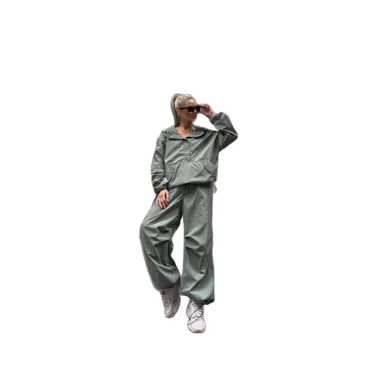 Damen winddichte Technikjacke mit Kapuze und verstellbaren Bündchen R&B