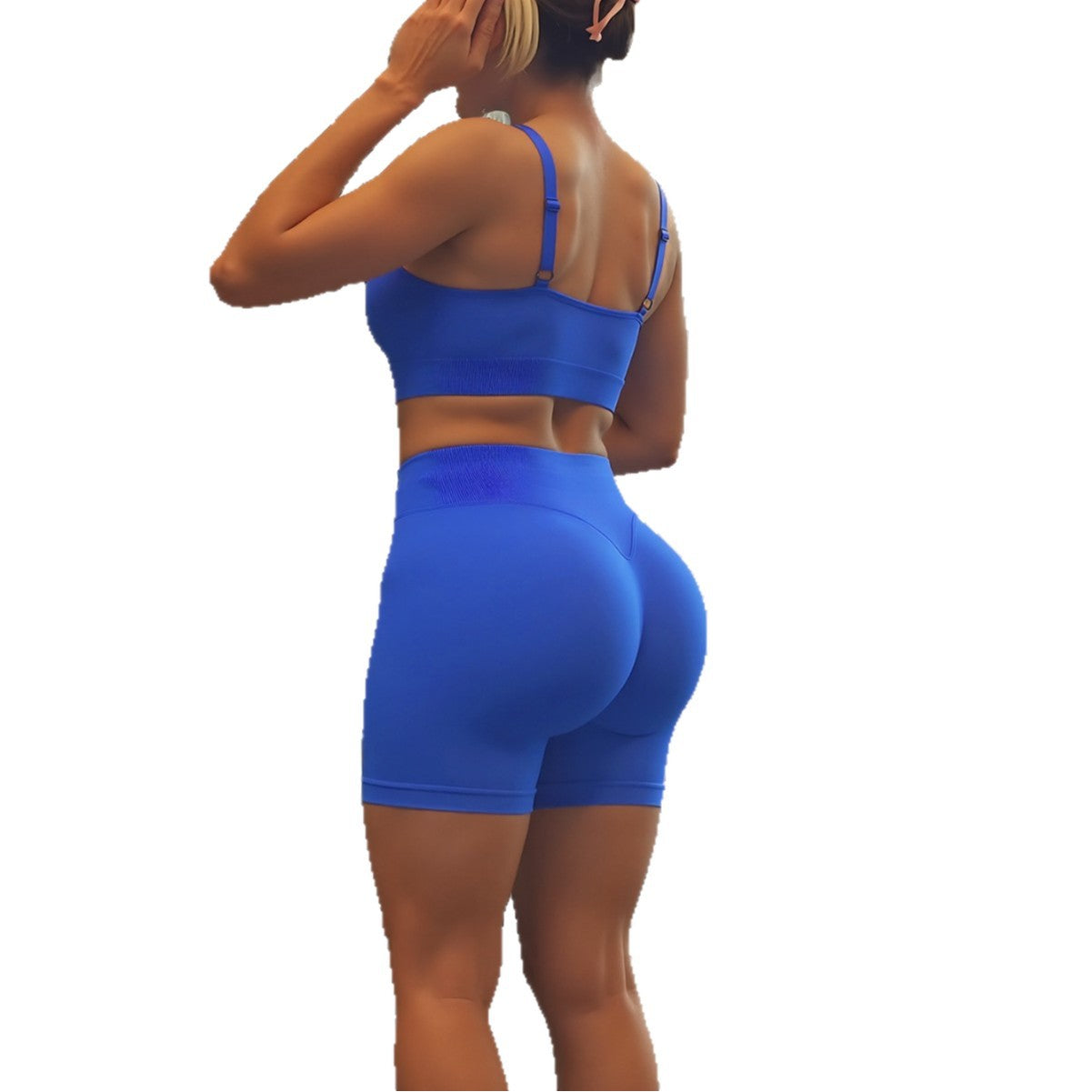 Damen Sportliche Kompressionsshorts mit hohem Bund und formendem Schnitt R&B