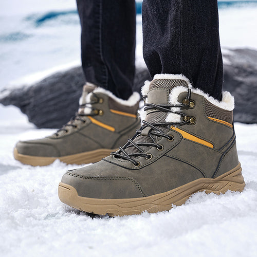 Damen Hochwertige Winterboots mit isolierter Innensohle und rutschfester Sohle R&B
