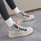 Damen hochgeschnittene Sneaker mit warmem Innenfutter und modischem Design R&B