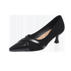 Damen elegante Slingback-Pumps mit spitzem Zehenbereich und modischem Riemchen