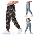 Herren Freizeithose mit Glitzer-Effekt und elastischem Bund