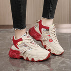 Damen Sportliche Chunky Sneakers mit modischem Logo und komfortabler Dämpfung R&B