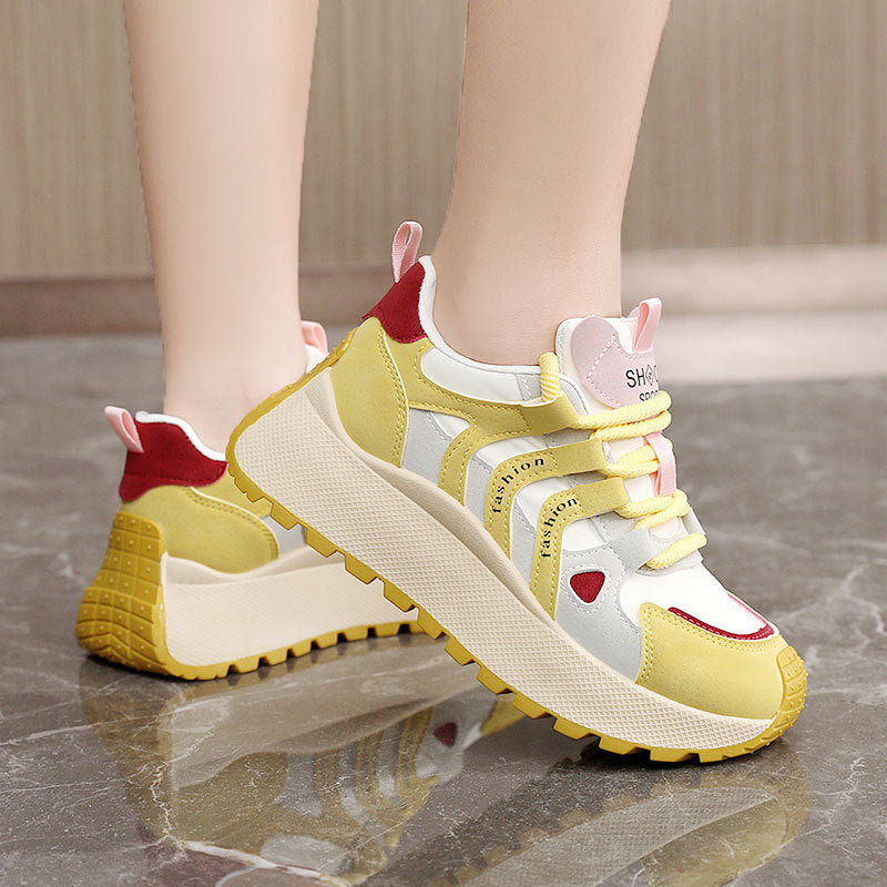 Damen Sportliche Chunky Sneakers mit atmungsaktiver Mesh-Oberfläche und dämpfendem Sohlenprofil R&B