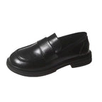 Damen Modische Loafers mit breitem Klettverschluss und robuster Sohle R&B