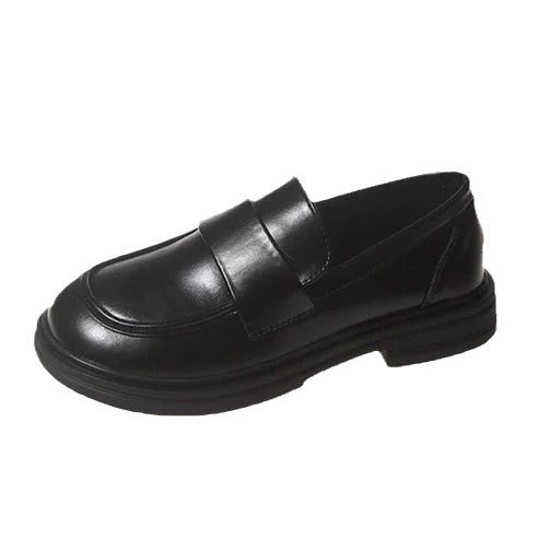 Damen Modische Loafers mit breitem Klettverschluss und robuster Sohle R&B