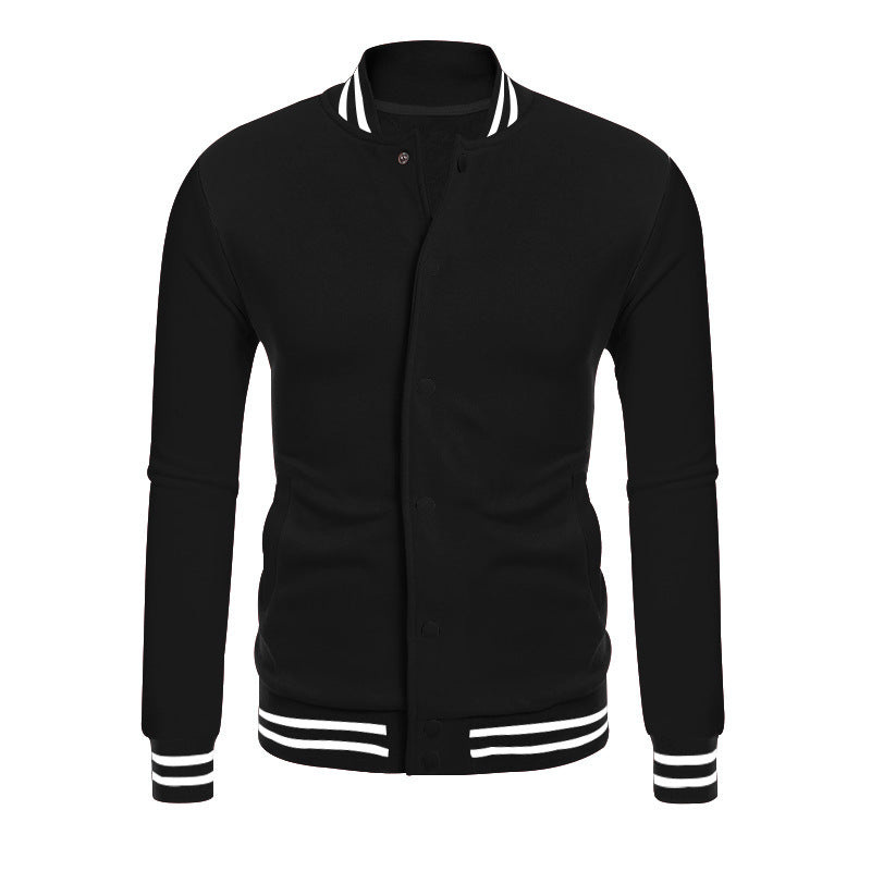 Herren Sportjacke mit kontrastierenden Bündchen und modernen Druckknöpfen R&B
