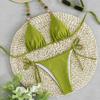 Damen Triangel-Bikini mit einzigartigen Schmuckdetails R&B
